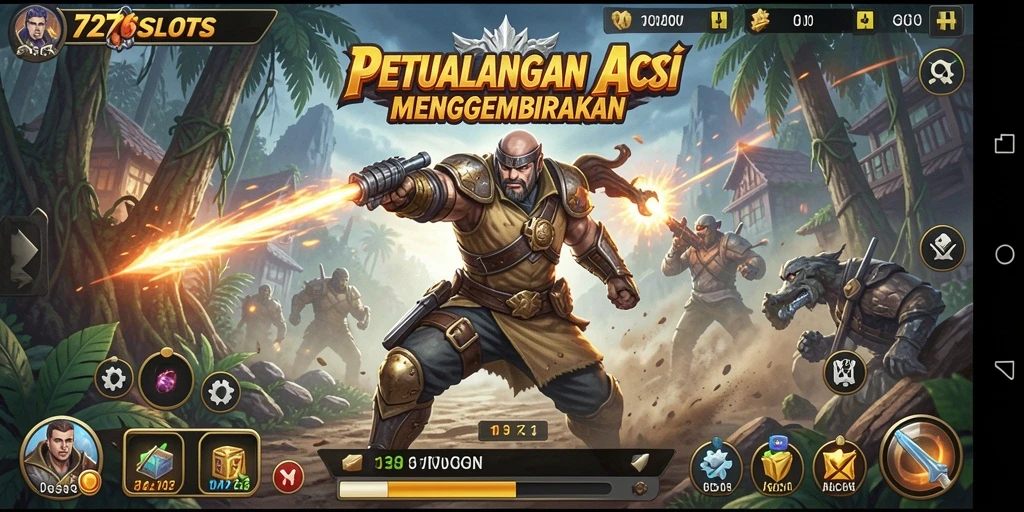 Tampilan menakjubkan dari gameplay 7276SLOTS yang penuh aksi.