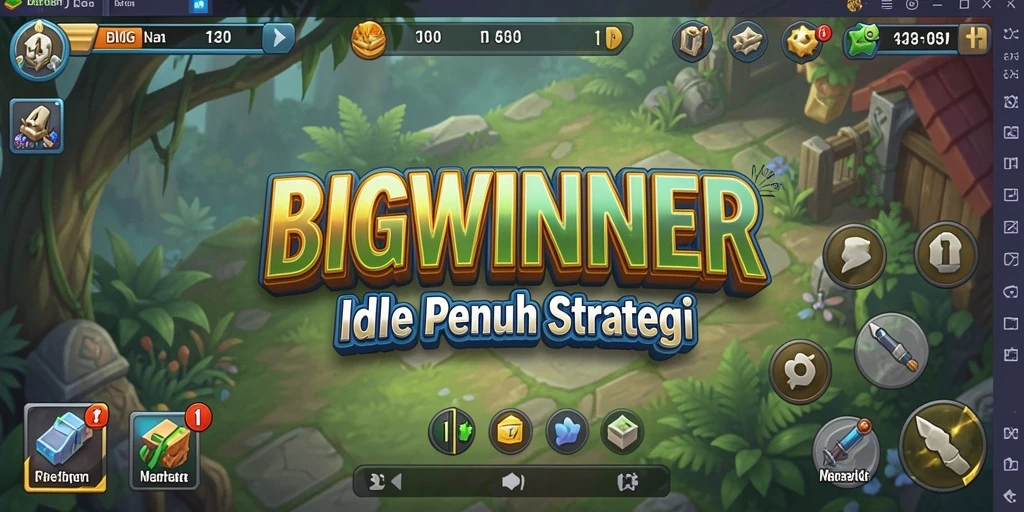 Tangkapan layar BIGWINNER menampilkan gameplay Idle yang menyenangkan.