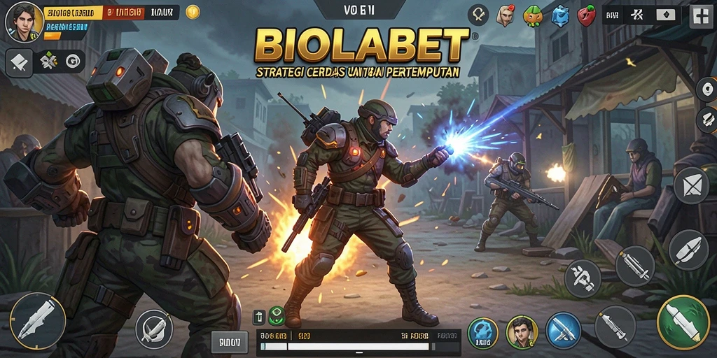Tampilan gameplay seru dan strategis di BIOLABET.