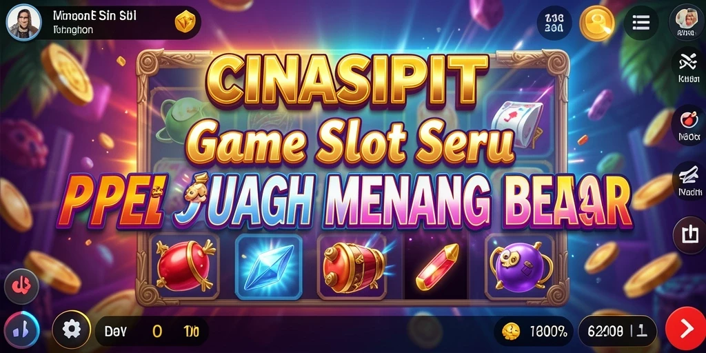 Tampilan menarik dari gameplay CINASIPIT yang penuh warna.