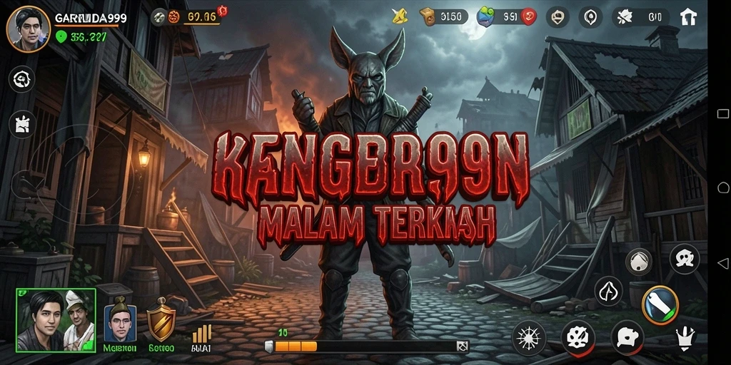 Tangkapan layar menunjukkan saat mencekam di dalam game GARUDA999.