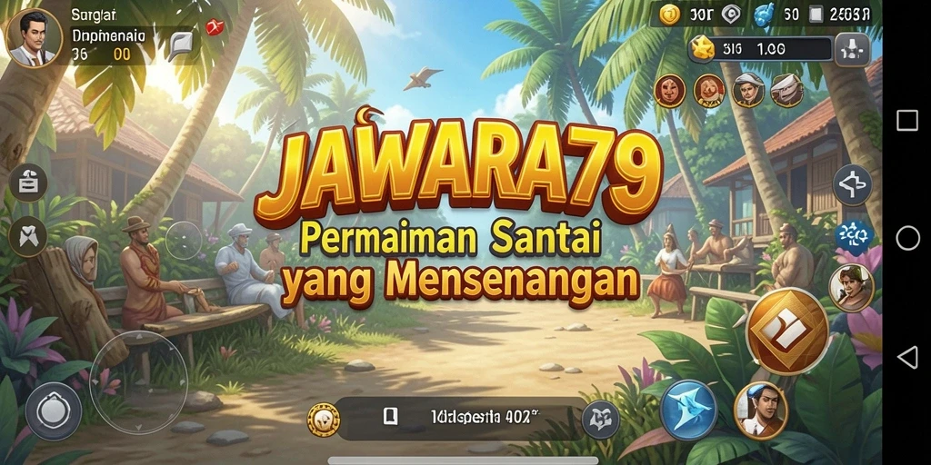 Tampilan gameplay yang penuh warna dan menarik di JAWARA79.