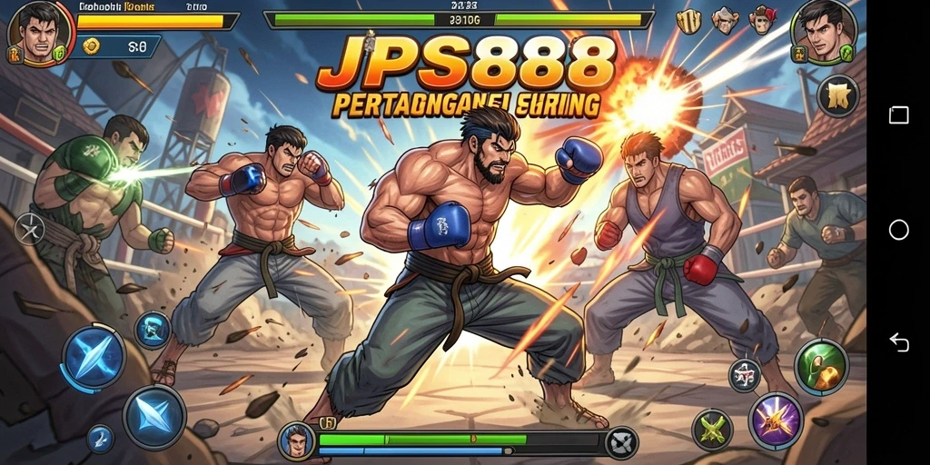 Gameplay menarik dari JPS888 dengan karakter bertarung yang dinamis.