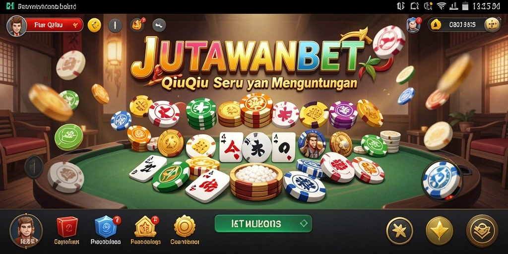 Screenshot gameplay menampilkan serunya permainan QiuQiu.
