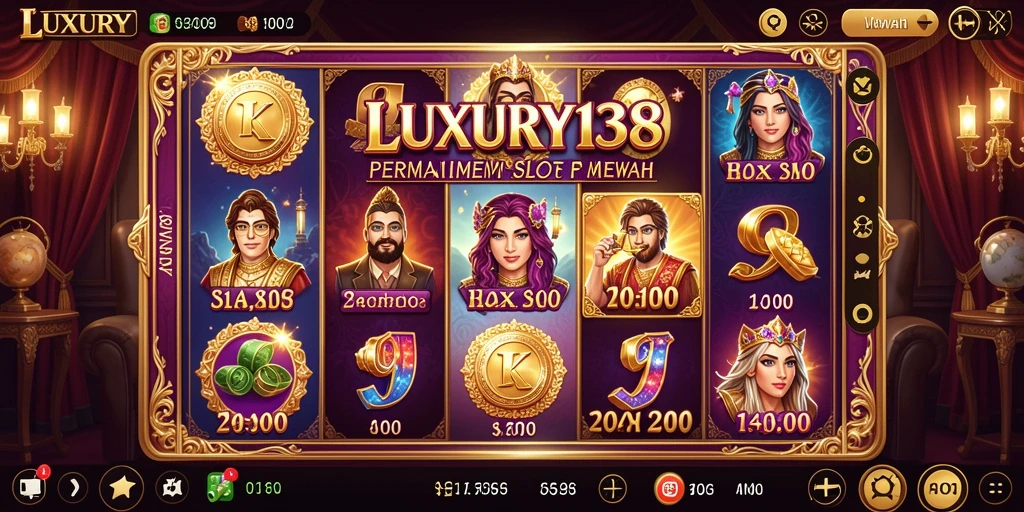 Tampilan menarik dari gameplay LUXURY138 di dunia Slot.