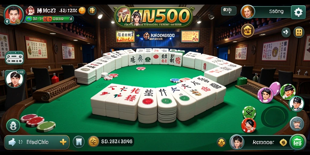 Tampilan gameplay MAHJONG500 dengan taruhan olahraga yang menarik.