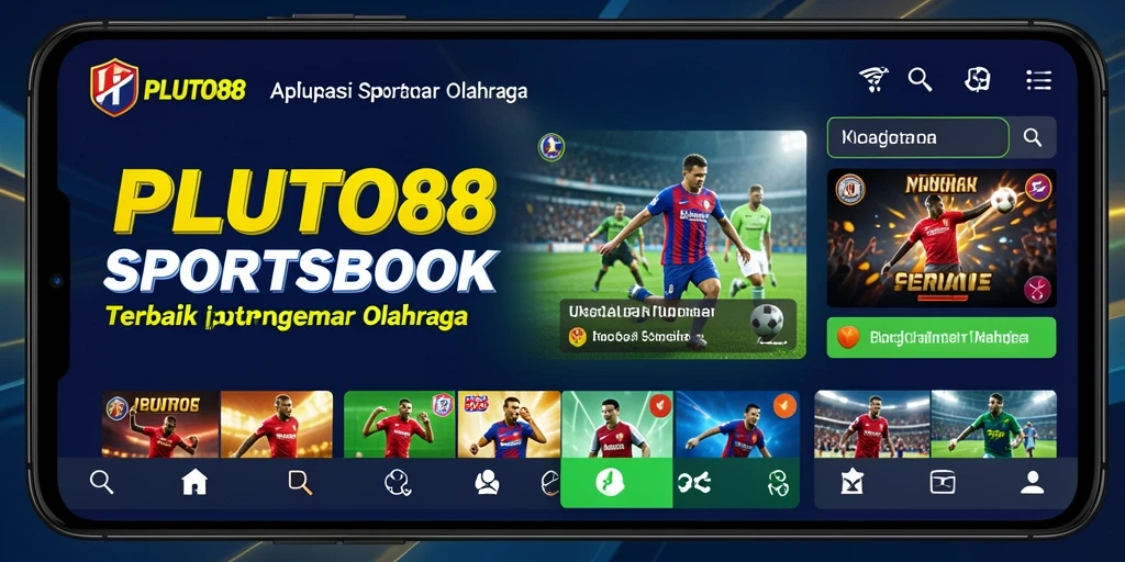 Screenshot PLUTO88 menampilkan tampilan taruhan olahraga yang menarik.