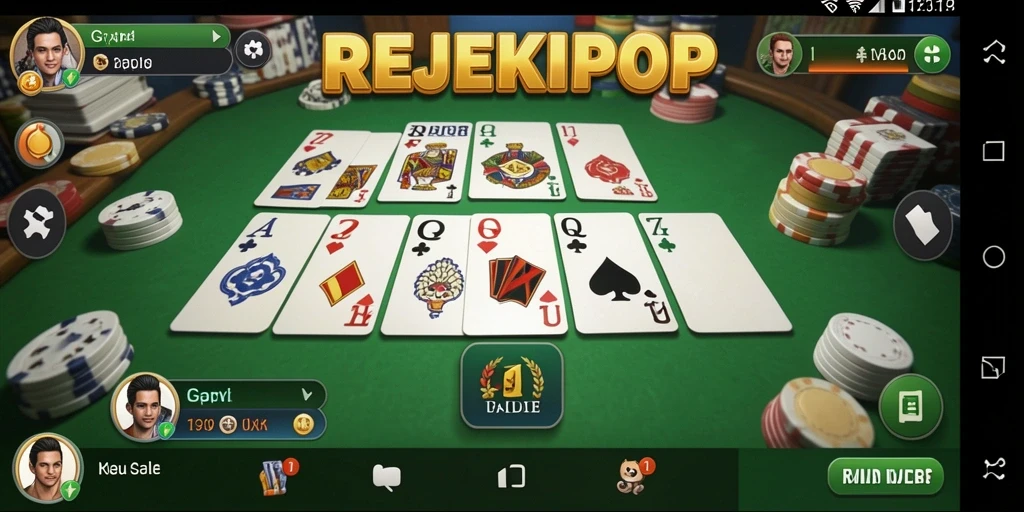 Gameplay seru dari REJEKIPOP menampilkan momen-momen menegangkan.