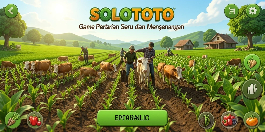 Screenshot gameplay pertanian yang menarik dari SOLOTOTO.