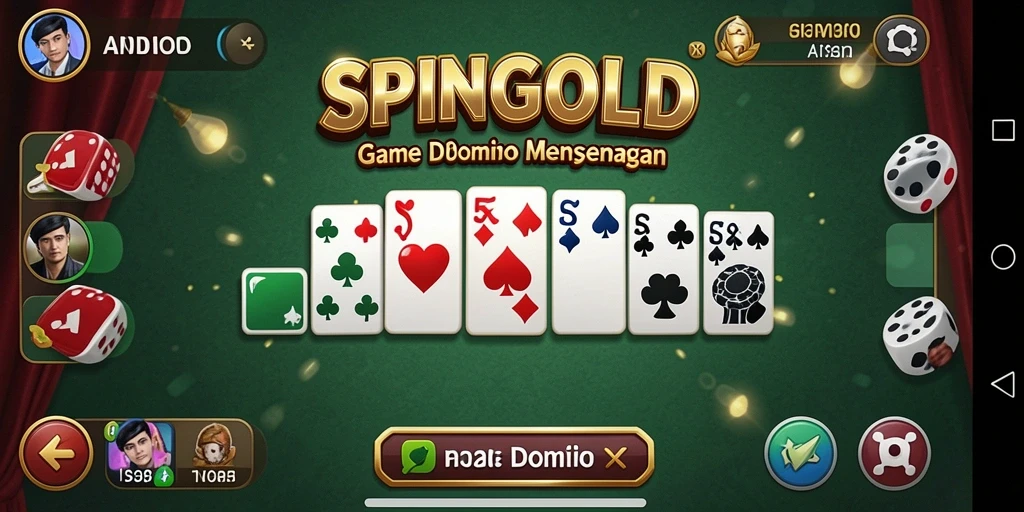 Tampilan gameplay SPINGOLD yang menarik dan interaktif.