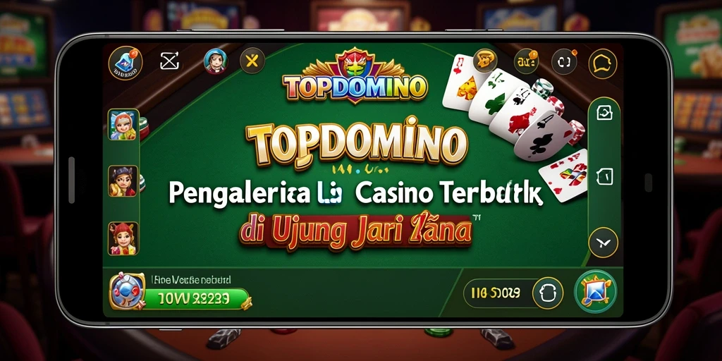 Screenshot menampilkan dealer profesional dalam permainan Live Casino di TOPDOMINO.
